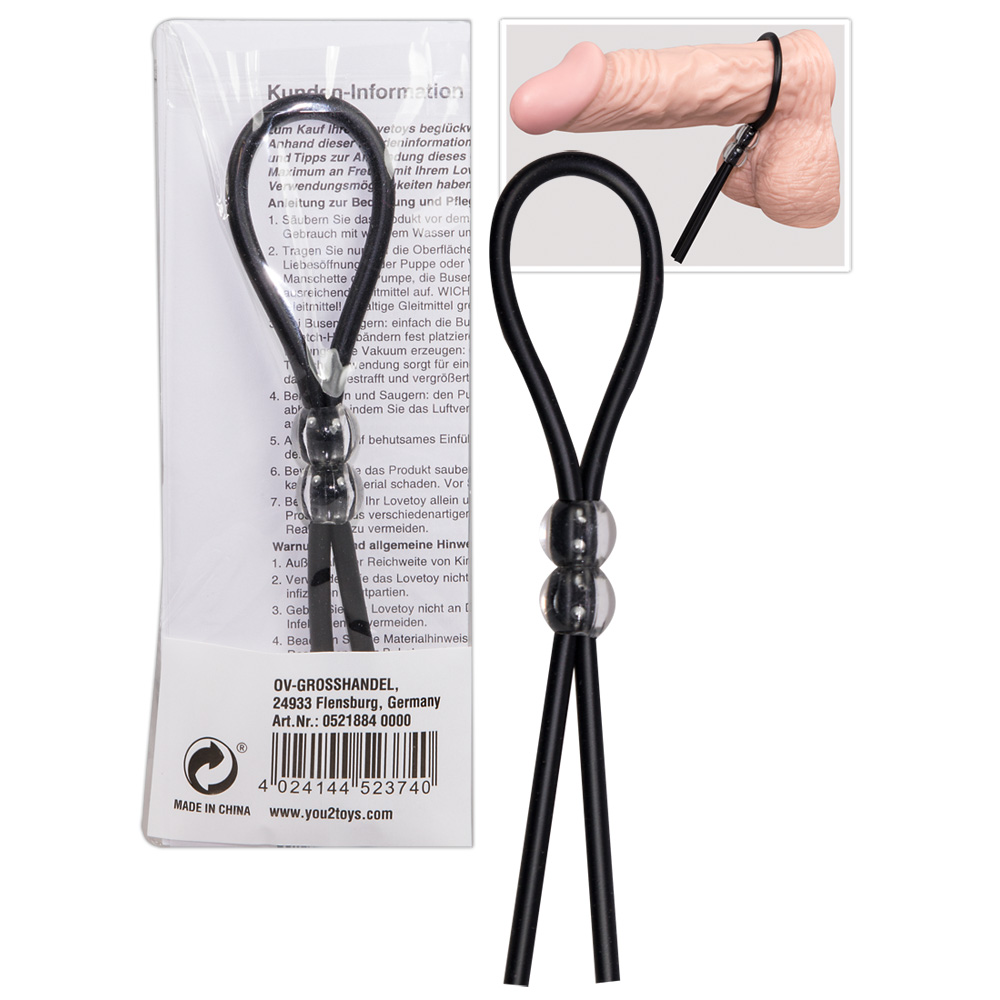 You2Toys Black Silicone Ring