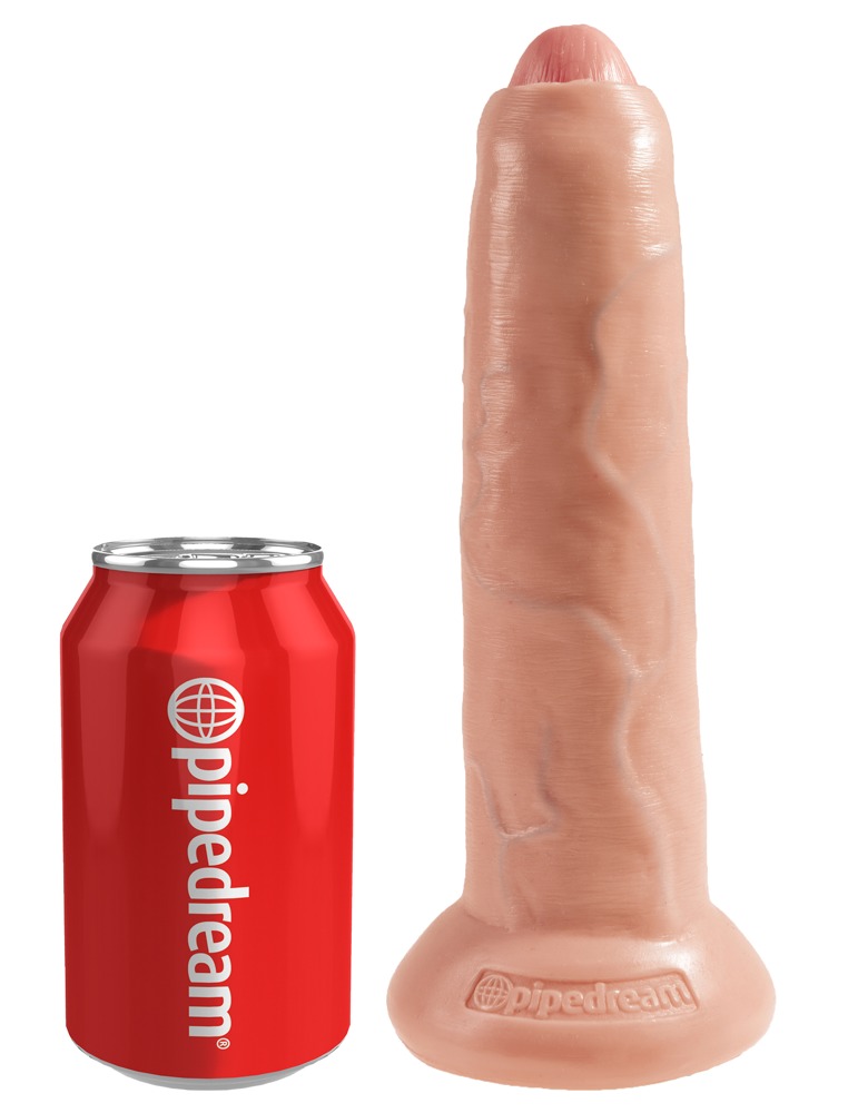 Dildo med Forhud King Cock 9 Flesh 23 cm