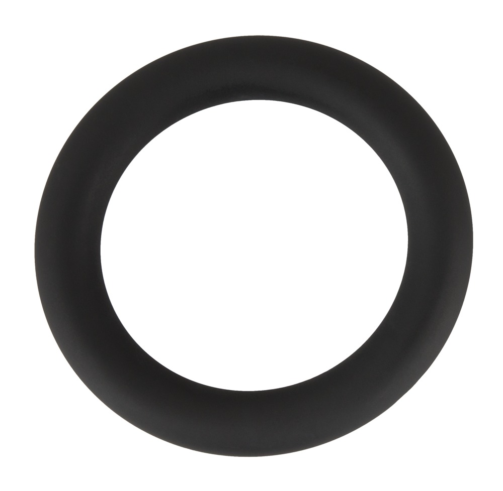 Black Velvets Silicone Penis-/pungring