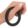 Black Velvets Silicone Penis-/pungring - Bilde 3