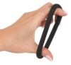 Black Velvets Silicone Penis-/pungring - Bilde 4