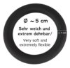 Black Velvets Silicone Penis-/pungring - Bilde 7