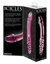 Icicles Dobbeldildo glass No. 57 Pink - Bilde 4