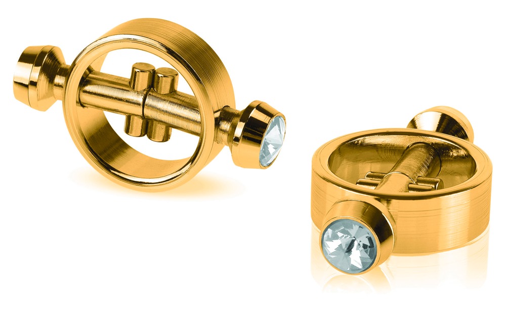 Fetish Fantasy Gold Magnetic Nipple Clamps