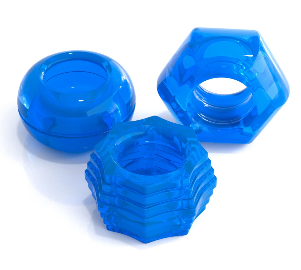 Classix C Deluxe Cock Ring Set Blue