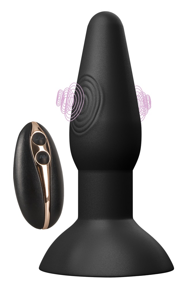 Black Velvets Thumping Rectum Butt Plug