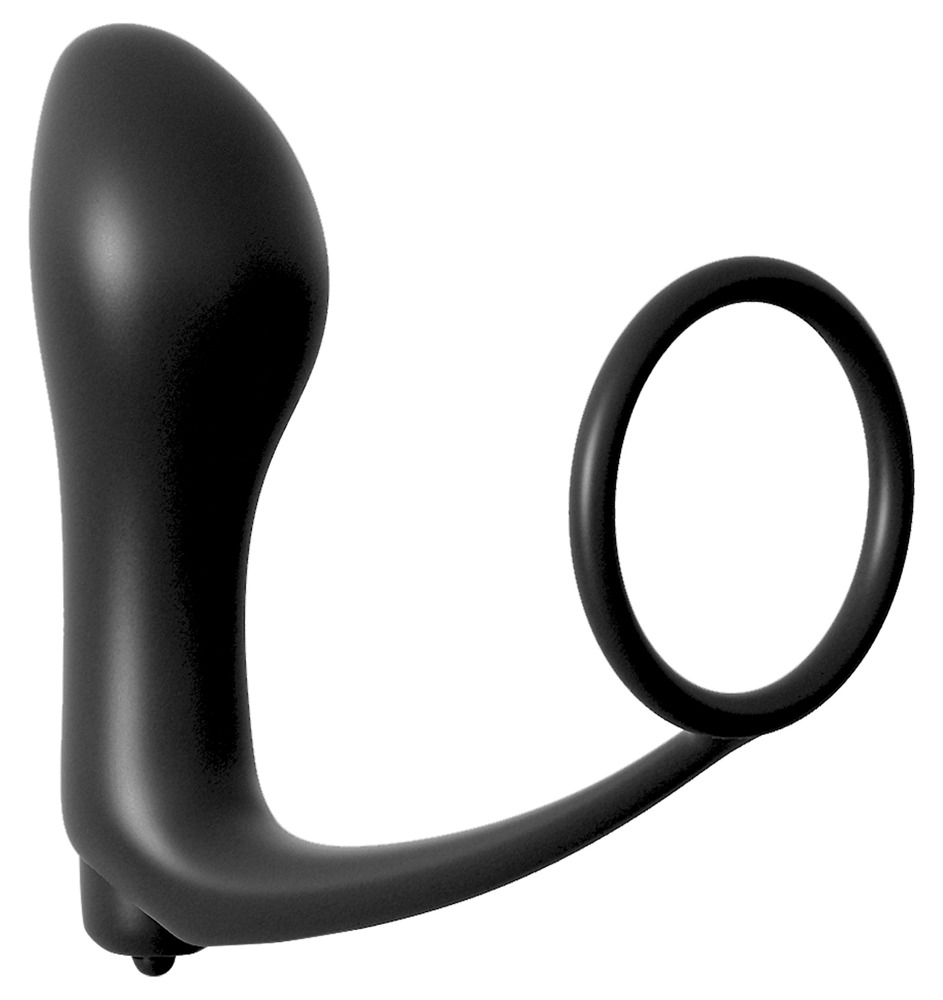 Penisring med Vibro Anal plugg
