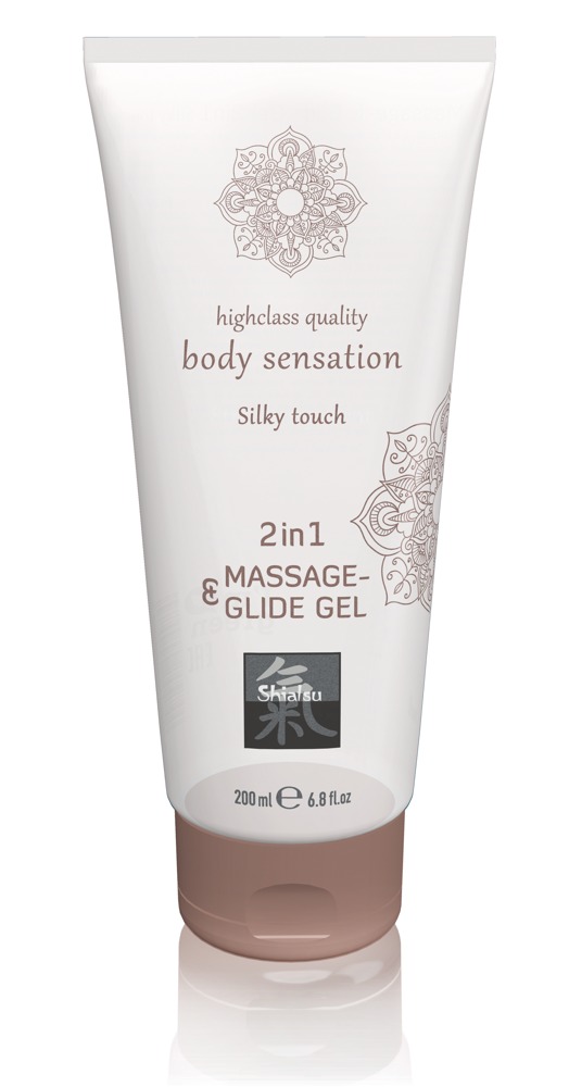 HOT Shiatsu Massasje & glidegel 2i1 Silky Touch