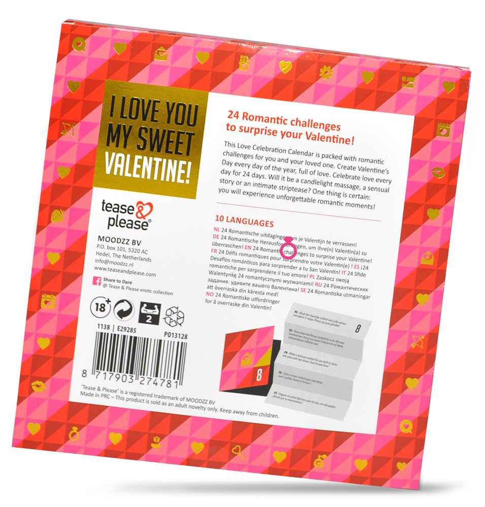 tease & please Valentine Challenge Calendar
