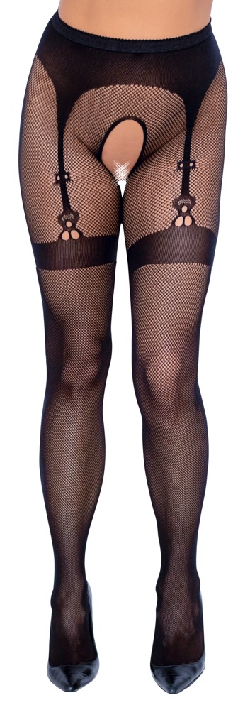 Cottelli LEGWEAR Åpen strømpebukse 1